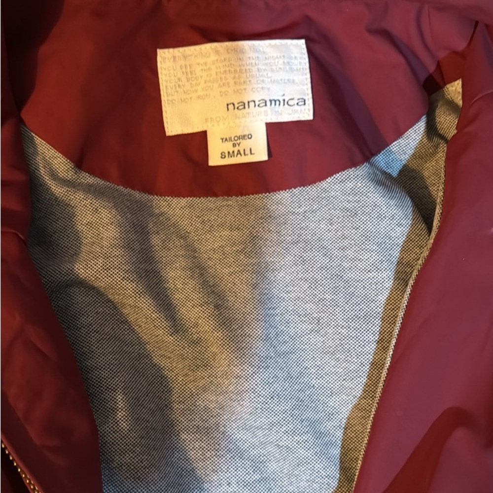 Nanamica Men's Burgundy Windbreaker